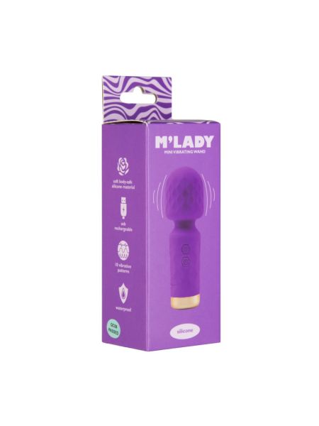 Вібромасажер M’Lady Mini Vibrating Wand Purple