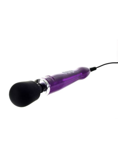 Вібромасажер DOXY Die Cast Purple, дуже потужний, живлення 220В, металевий корпус