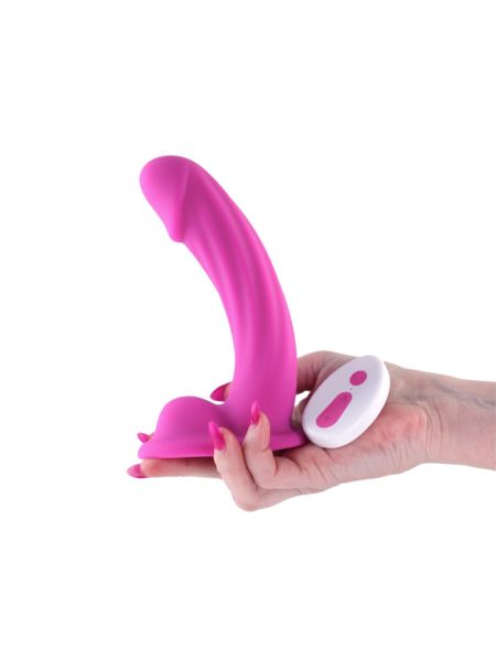 Ділдо з вібрацією NS Novelties Colours - Curve - Vibrating - 6" Dildo - Pink