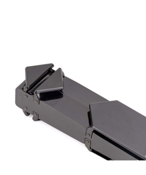 Регульована шльопалка LOCKINK Adjustable Slapper for Impact Play, чорна, натуральна шкіра