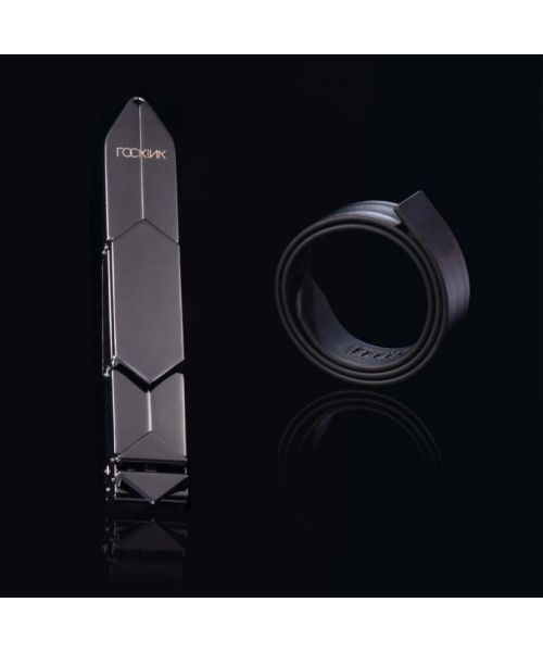 Регульована шльопалка LOCKINK Adjustable Slapper for Impact Play, чорна, натуральна шкіра