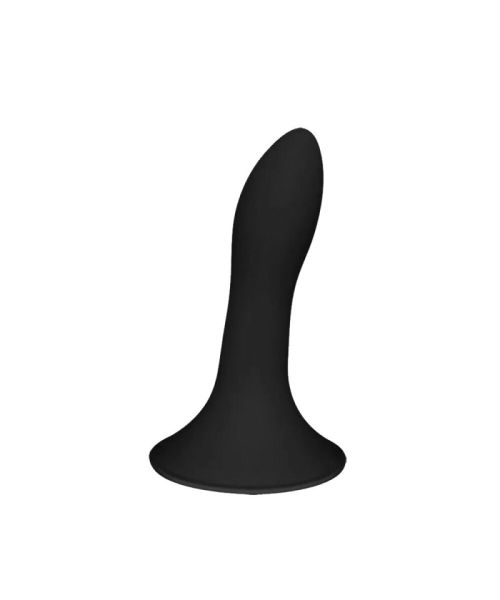 Дилдо з присоскою Adrien Lastic Hitsens 5 Black, відмінно для страпона, діаметр 2,4 см, довжина 13см