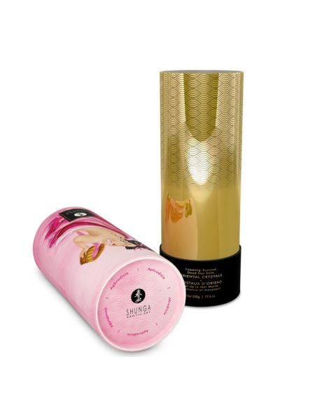 Пінлива сіль для ванни Shunga Dead Sea salt Oriental Crystals — Rose Petal (500 г), Мертвого моря