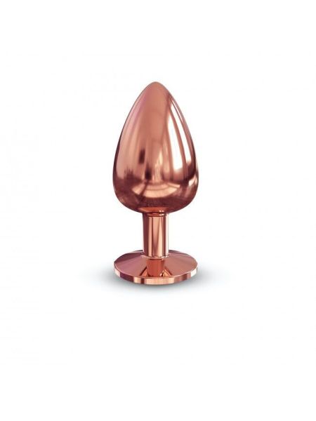 Металева анальна пробка із прикрасою у вигляді кристалу Dorcel - Diamond Plug L