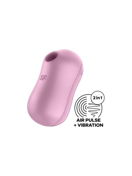 Вакуумний стимулятор із вібрацією Satisfyer Cotton Candy Lilac
