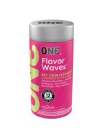 Ароматизовані презервативи ONE FlavorWaves, 12 шт, 6 ароматів, 6 кольорів, подарункове паковання-тубус