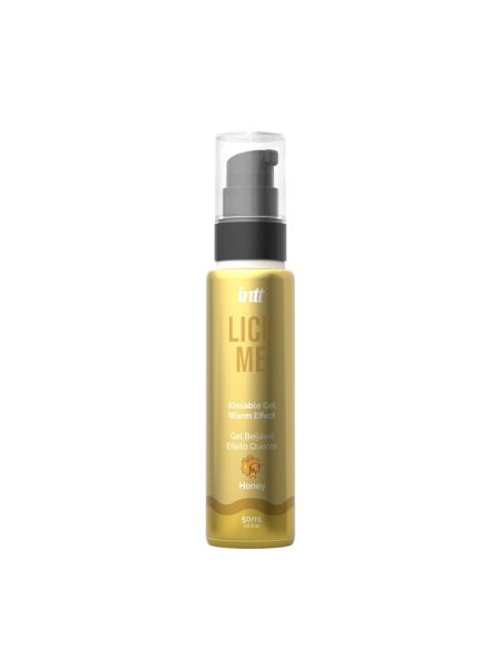 Гель для оральних пестощів із зігрівальним ефектом INTT Lick Me Kissable Gel Honey 50 мл, без цукру