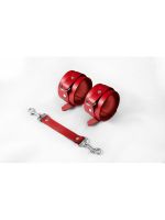 Наручники Feral Feelings - Hand Restraints Red, натуральна шкіра