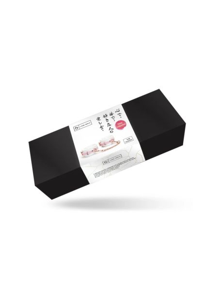Наручники Liebe Seele White & Pink Fairy Goat Leather Hand Cuffs