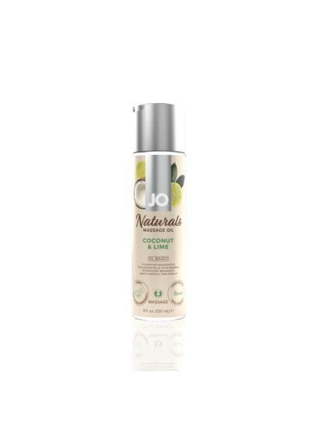Масажна олія JO Naturals Massage Oil Coconut&Lime з натуральними ефірними оліями 120мл