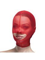 Маска сітка із відкритим ротом Feral Feelings - Hood Mask Red