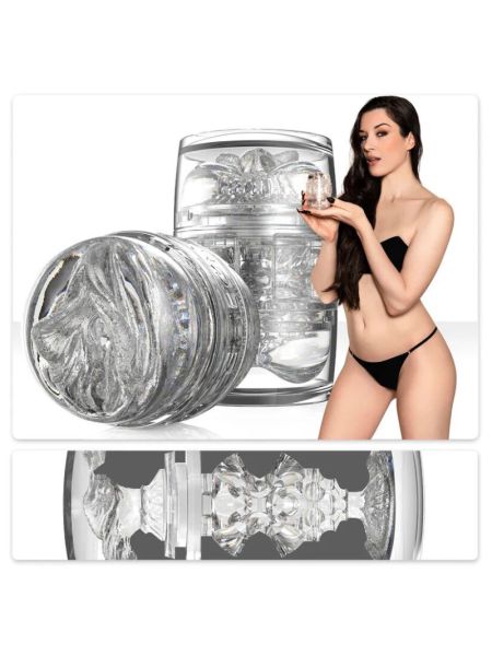 Двосторонній мастурбатор Fleshlight Quickshot Stoya, компактний, наскрізний, зі зліпка вульви та ануса порнозірки