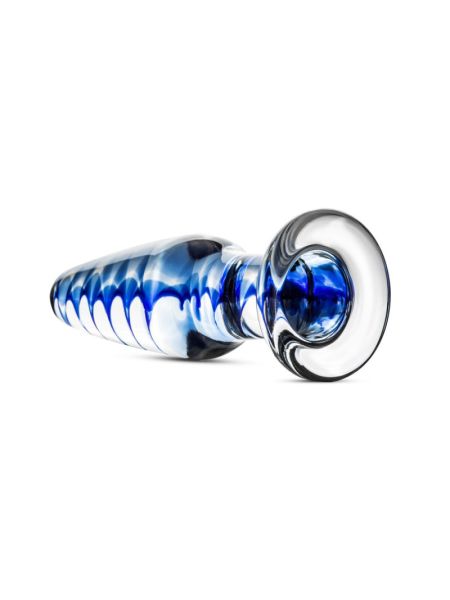 Скляна анальна пробка з внутрішньою спіраллю Gildo Glass Buttplug No. 23
