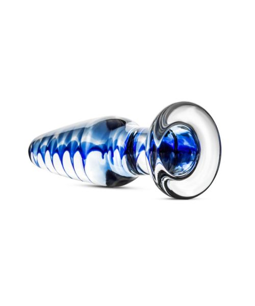 Скляна анальна пробка з внутрішньою спіраллю Gildo Glass Buttplug No. 23