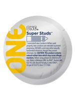 Презерватив ONE Super Studs, 1 шт, з точковим рельєфом, зі змазкою