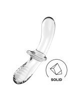Двосторонній скляний дилдо Satisfyer Double Crystal Transparent, боросилікатне скло, унісекс