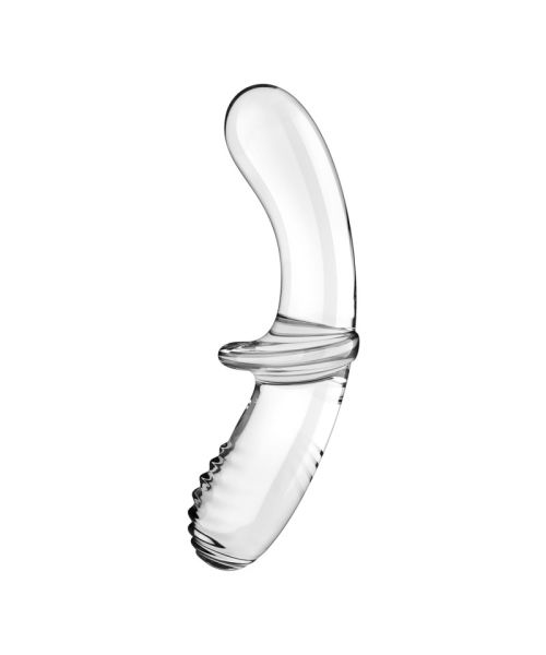 Двосторонній скляний дилдо Satisfyer Double Crystal Transparent, боросилікатне скло, унісекс