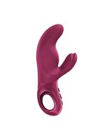 Вібратор-кролик Fun Factory MISS BI Wine Red, 2 незалежні мотори, діаметр 4,2 см