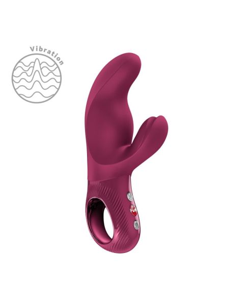 Вібратор-кролик Fun Factory MISS BI Wine Red, 2 незалежні мотори, діаметр 4,2 см