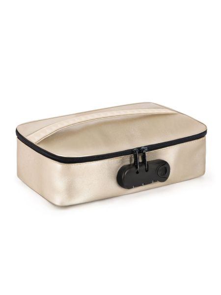 Кейс для іграшок Dorcel DISCREET BOX LUXURY GOLD, кодовий замок, 27×16×7,62 см