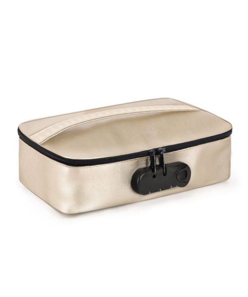 Кейс для іграшок Dorcel DISCREET BOX LUXURY GOLD, кодовий замок, 27×16×7,62 см
