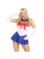 Еротичний костюм Сейлор Мун Leg Avenue Sexy Sailor L, сукня, рукавички, бант