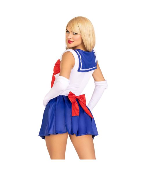 Еротичний костюм Сейлор Мун Leg Avenue Sexy Sailor L, сукня, рукавички, бант