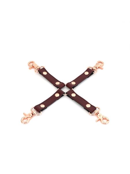 Шкіряна хрестовина Liebe Seele Wine Red Hogtie