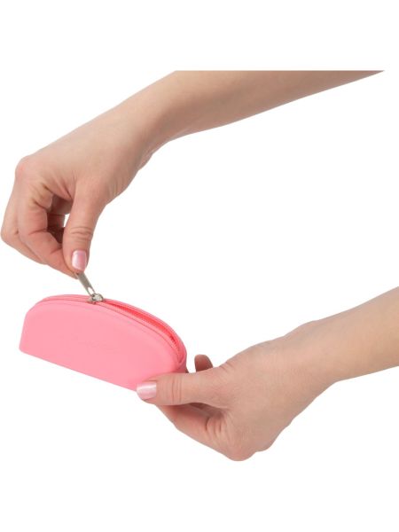 Сумка для зберігання секс-іграшок PowerBullet - Silicone Storage Zippered Bag Pink