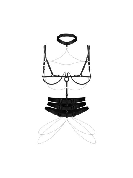Портупея Obsessive Premisis Black harness S/M/L