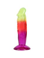 Дилдо Doc Johnson Crystal Jellies - 6.5 Inch Classic Dong - Rainbow