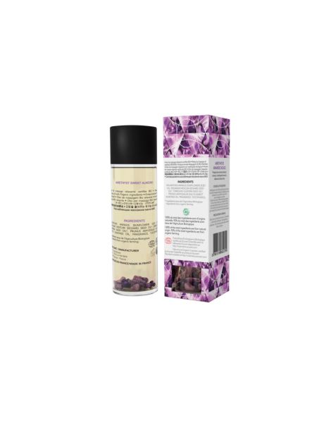 Масажна олія EXSENS Amethyst Sweet Almond (розслаблювальна, з аметистом) 100мл, натуральна