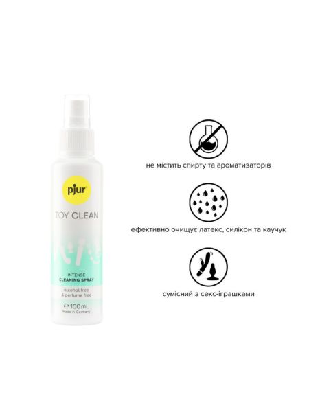 Антибактеріальний спрей для секс-іграшок pjur Toy Clean 100 мл, без спирту, делікатний