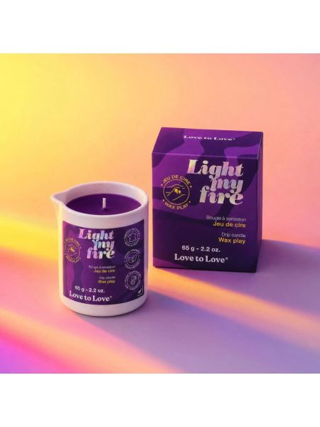 БДСМ-свічка низькотемпературна Love To Love LIGHT MY FIRE - WAX PLAY 65 г