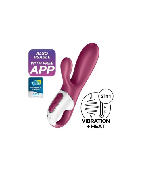 Смарт вібратор-кролик із підігрівом Satisfyer Hot Bunny