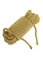 Мотузка для шибарі LOCKINK SEVANDA Shibari Pratice Rope, золотиста, 8 м, нейлон+бавовна