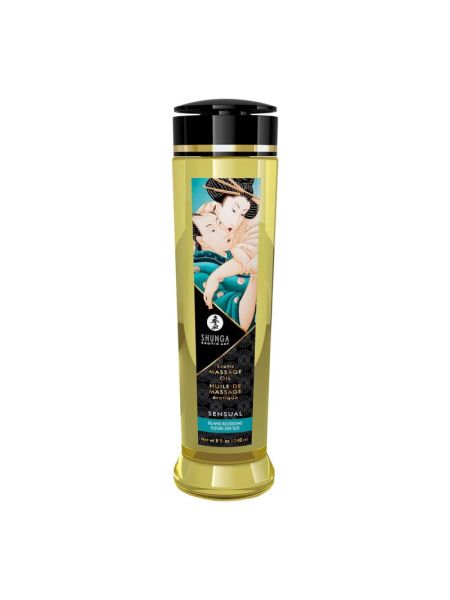Масажна олія Shunga Sensual – Island Blossoms (240 мл) натуральна зволожувальна