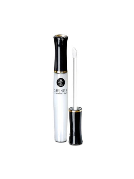 Стимулювальний блиск для губ Shunga LIPGLOSS – Coconut Water (10 мл), ефект поколювання, холод-тепло