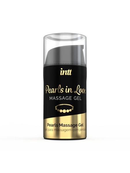 Набір для перлинного масажу Intt Pearls in Love: намисто та силіконовий масажний гель