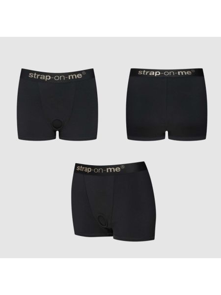 Шорти з фіксацією ділдо Strap-On-Me Harness Lingerie Allure - S - Black