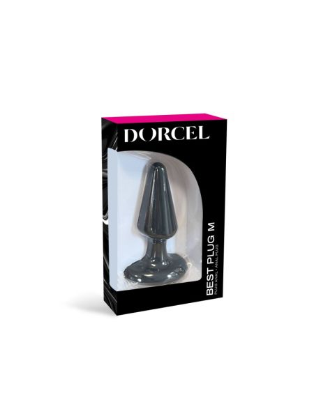 Анальна пробка Dorcel Best Plug M м'який soft-touch силікон, макс. діаметр 4,1см