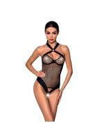Сітчастий боді з халтером Passion Amanda Body L/XL, black