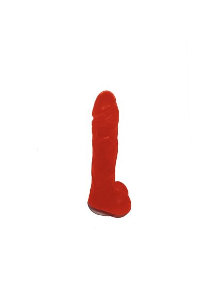 Мило у формі пеніса Чистий Кайф Red size L, крафтове мило-член, натуральне