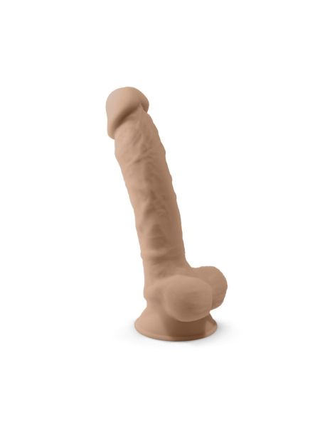 Фалоімітатор SilexD Vetus Flesh (MODEL 1 size 8in), двошаровий, силікон + Silexpan, діаметр 4,2см