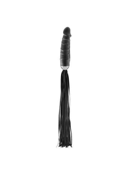 Флогер з ручкою-дилдо Fetish Tentation Whip with Dildo Handle