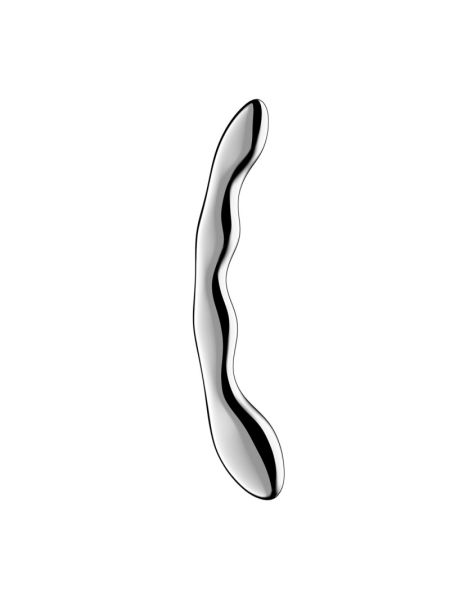 Металевий дилдо Satisfyer Cosmic Crest 2, двосторонній, можна нагрівати й охолоджувати