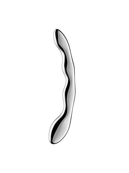 Металевий дилдо Satisfyer Cosmic Crest 2, двосторонній, можна нагрівати й охолоджувати