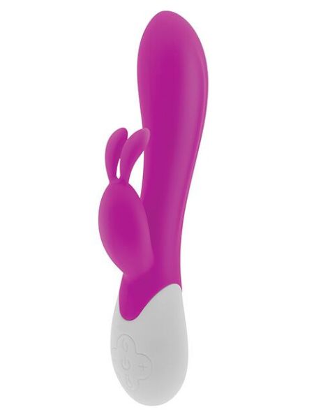 Вібратор-кролик S Pleasures Premium Corabi Rabbit, рожевий, вушка для клітора, 16 режимів, нагрів