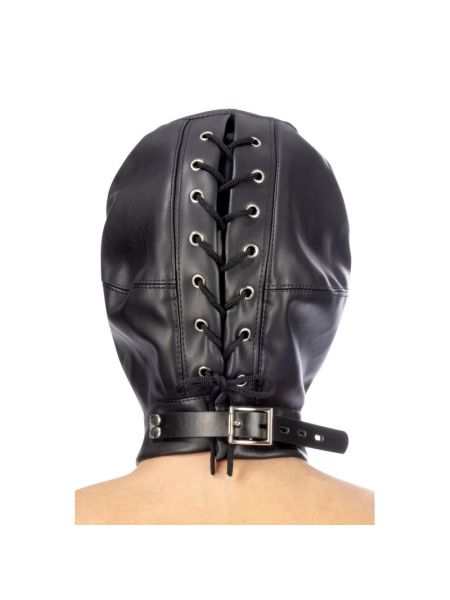 Капюшон для БДСМ Fetish Tentation Closed BDSM hood in leatherette