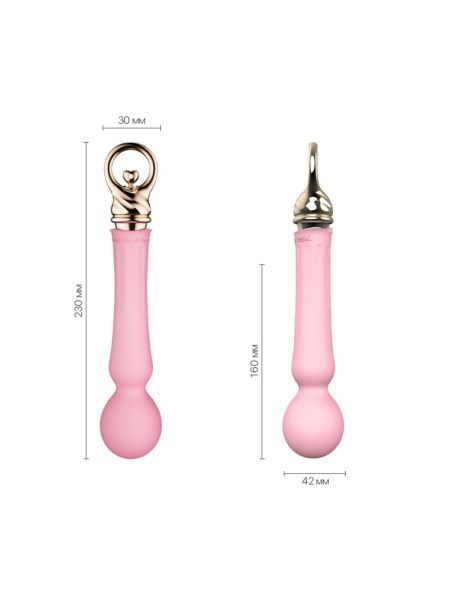 Вібромасажер із підігрівом Zalo Sweet Magic - Confidence Wand Fairy Pink